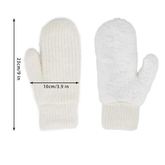 Winter Warm Mittens Cold Weather Glovess For Women - Soft Lining Thick Crochet🦈 - Picture 4 of 5